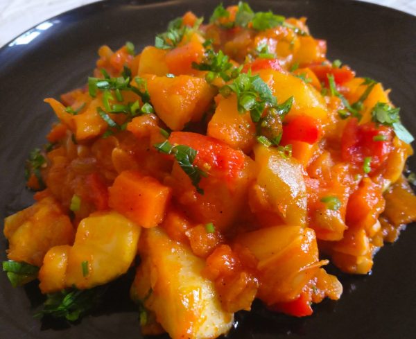 Овощное рагу из кабачков и картофеля пошаговый рецепт с фото