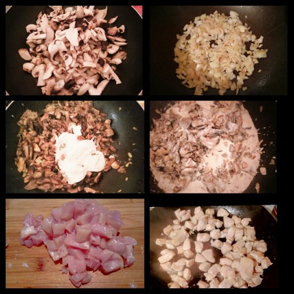 Жульен с курицей и грибами рецепт приготовления со сливками сметаной