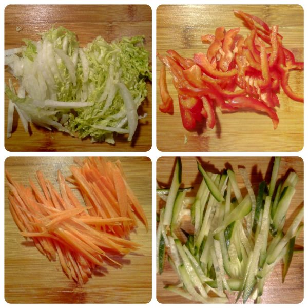 Тёплый салат с овощами и курицей рецепт с фото