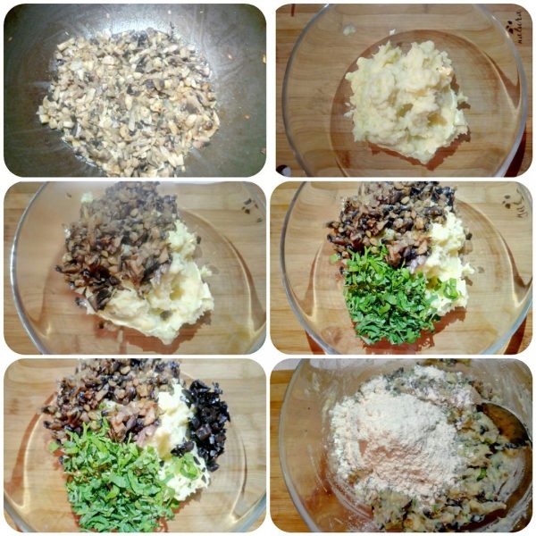 Котлеты из картофельного пюре с грибами рецепт