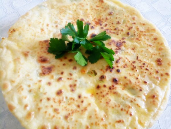 лепешки с сыром и творогом на сковороде рецепт с фото