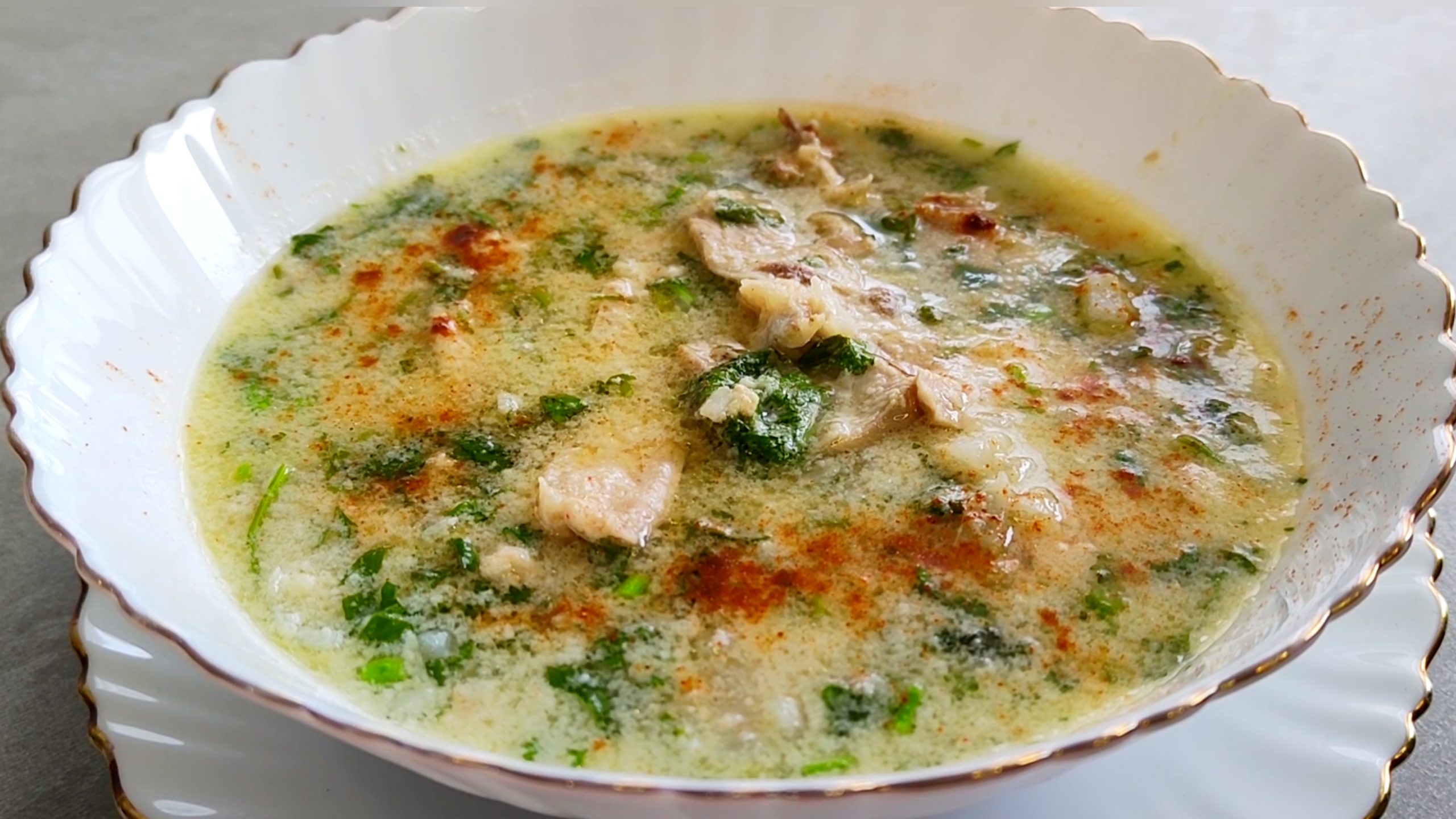Чихиртма (грузинский куриный суп)